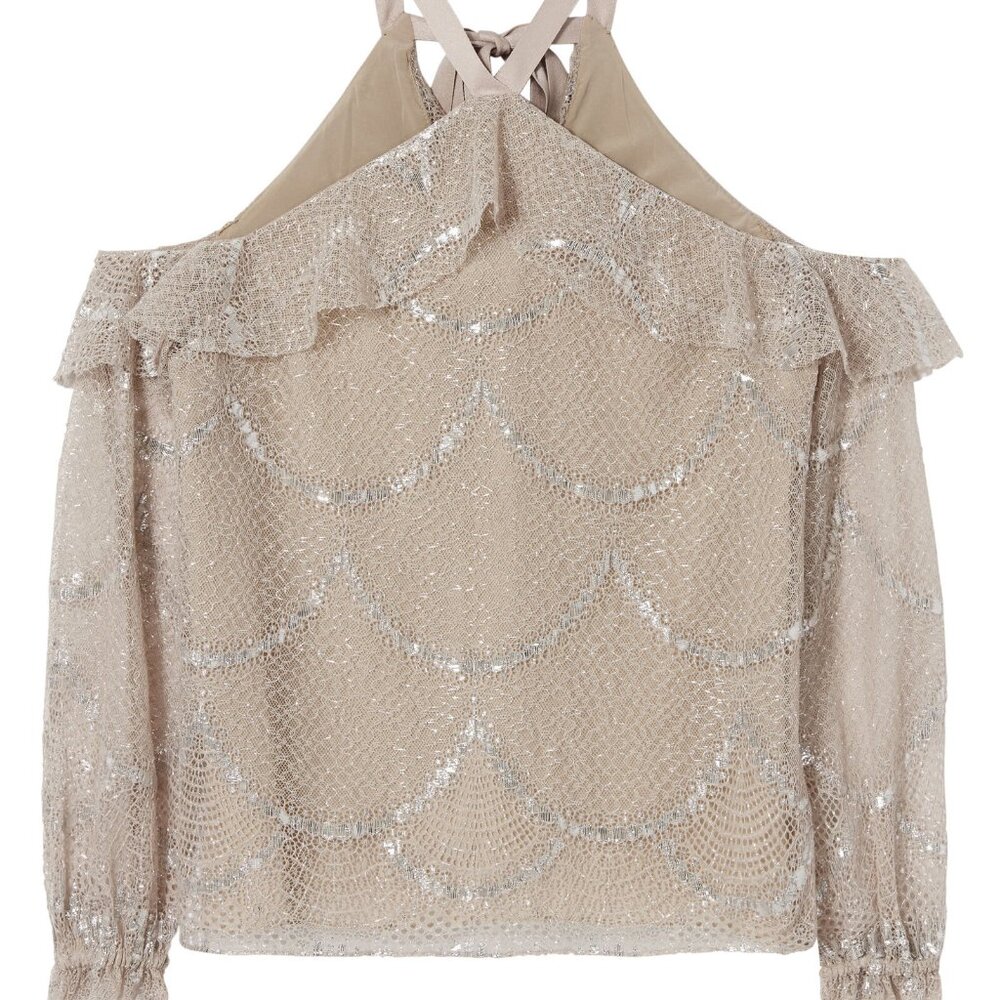 Kylie Lace Cold Shoulder Top